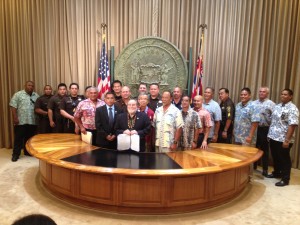 Governor Neil Abercrombie held special ceremony today to highlight the signing of Act 137