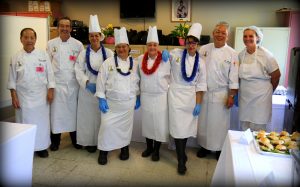 culinary students and teachers